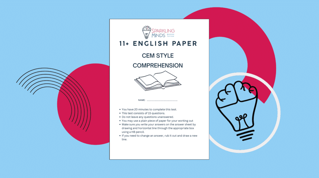 11+ English Paper CEM Style